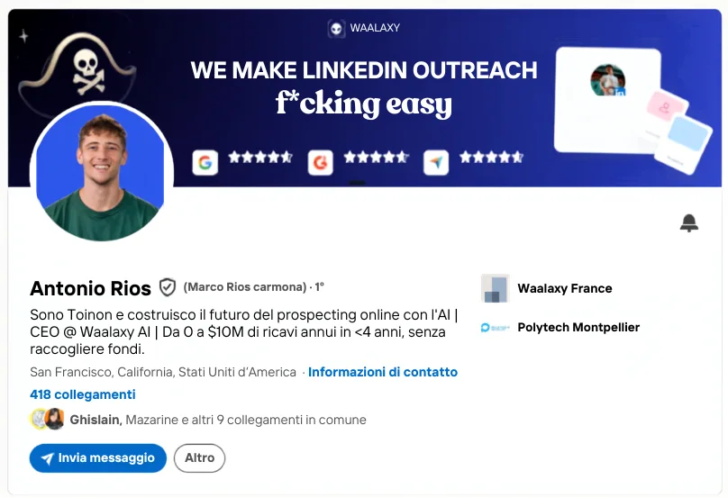 Profile linkedin de antonio rios