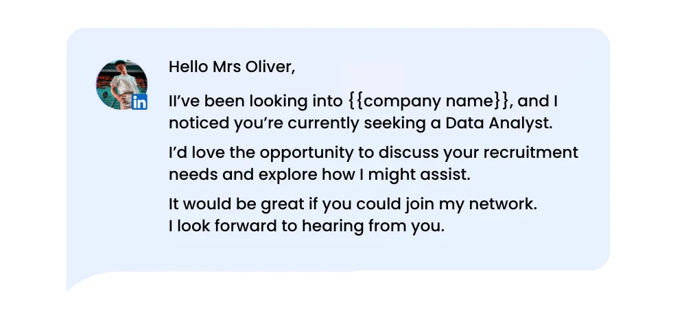 LinkedIn berichtsjablonen : Solliciteer op LinkedIn.