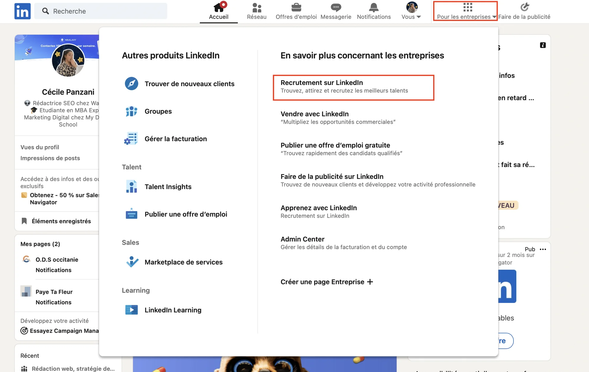 LinkedIn Login solución de talento