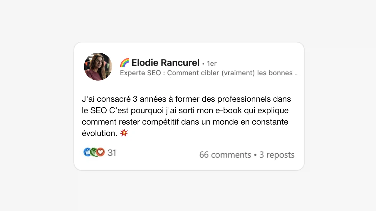 phrase d'accroche sur LinkedIn