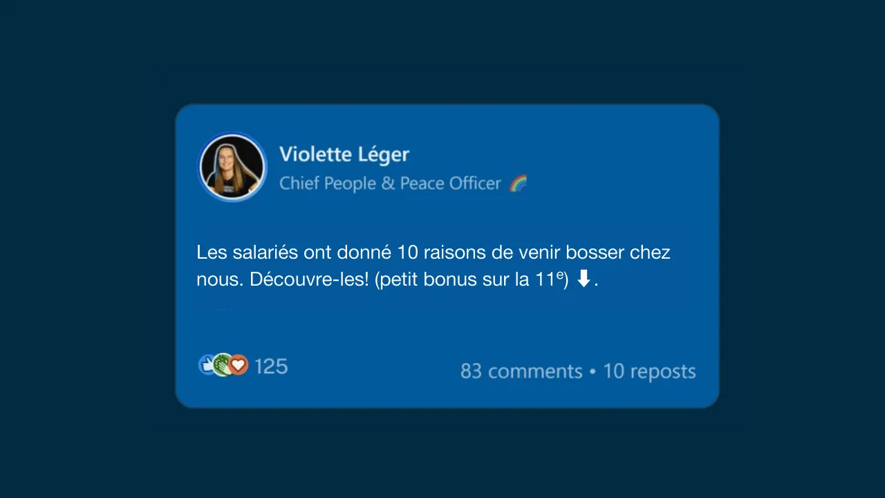 phrase d'accroche sur LinkedIn