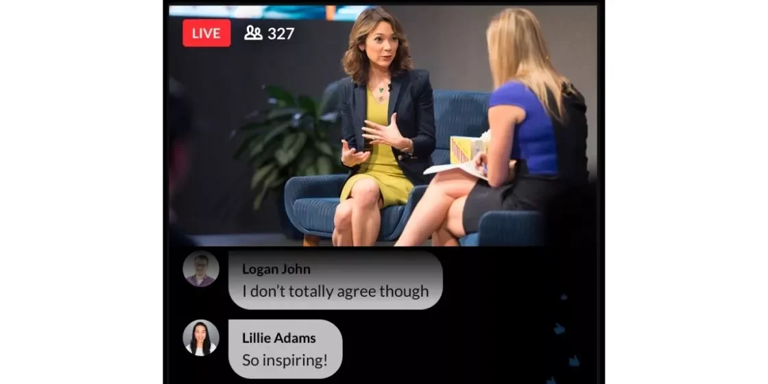 Live stream vidéo discussion interview