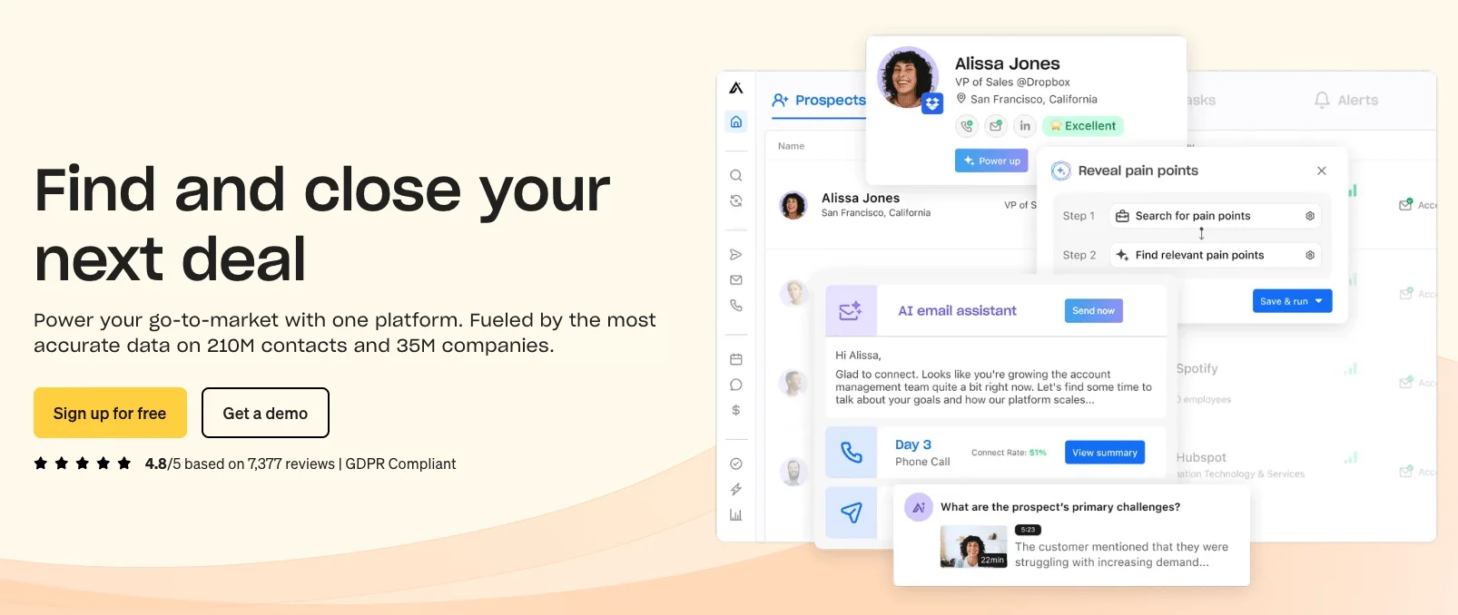 uplead - apollo.io concurrent