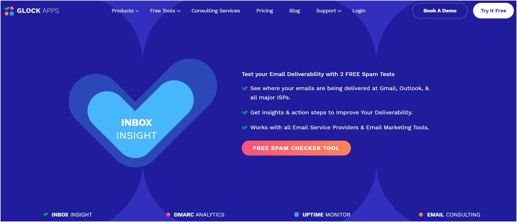 Inbox Insight Glock Apps outil délivrabilité email