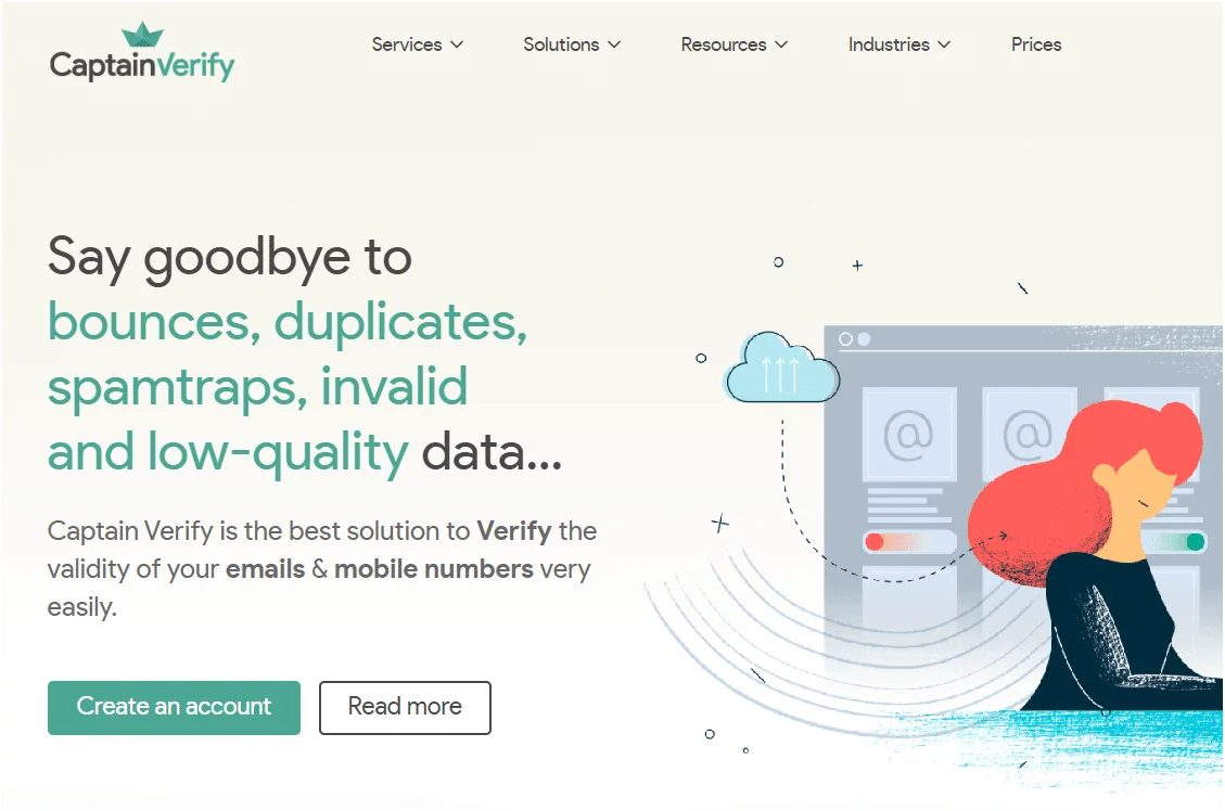 Captain Verify validation emails numéros mobiles