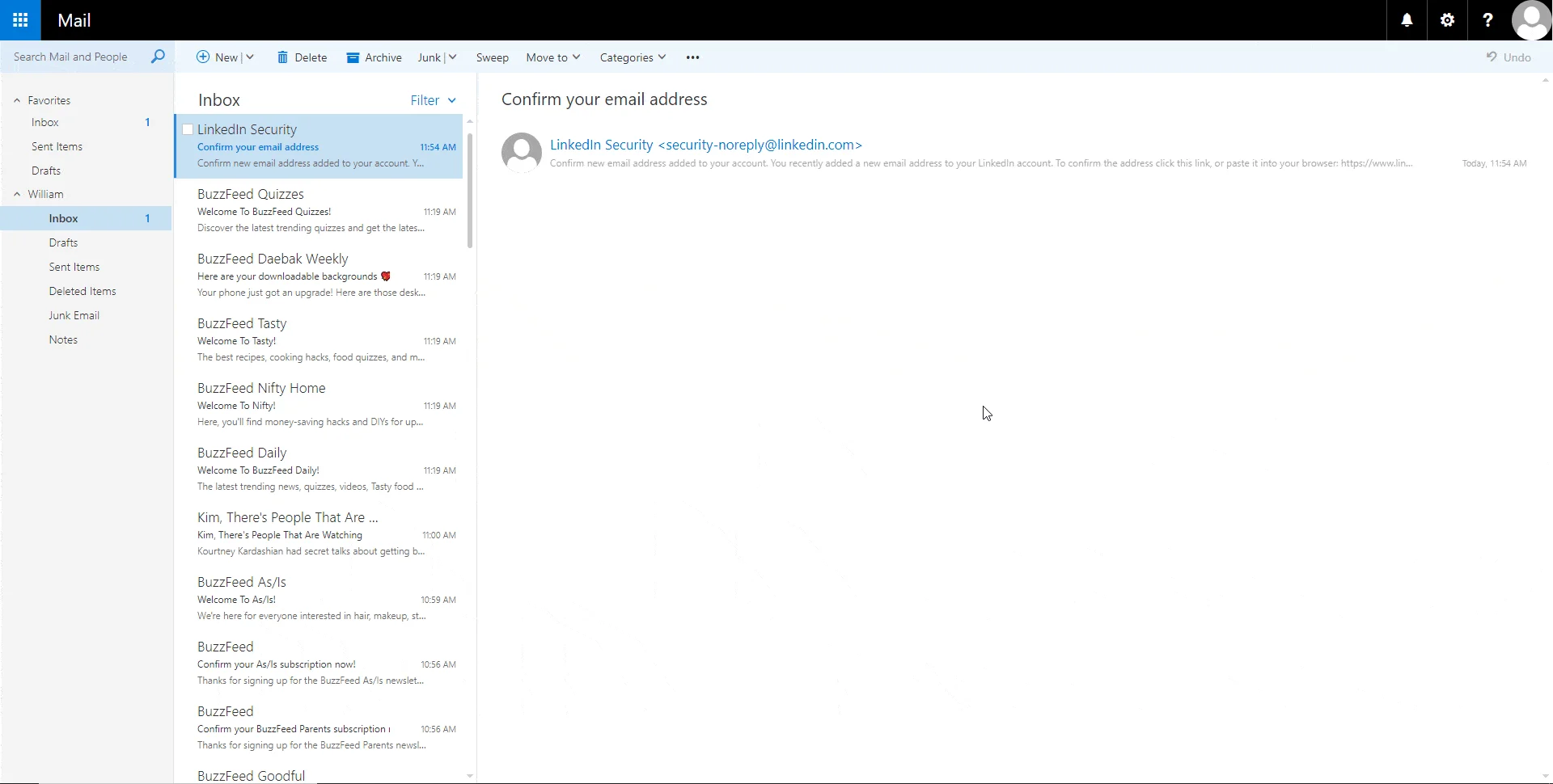pro mail interface,