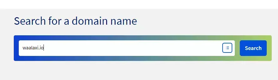 Buy an additional domain name