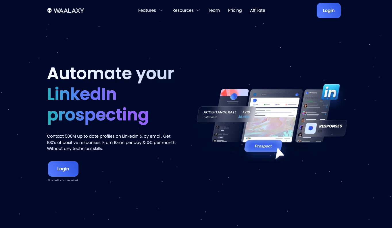 Seamless ai alternatives : Waalaxy