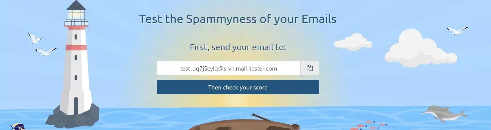 Email spammyness tester tool