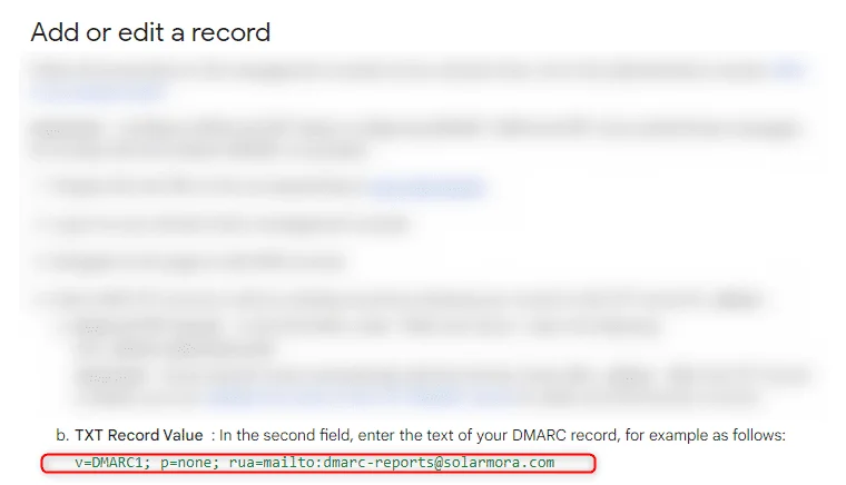 add or edit a record