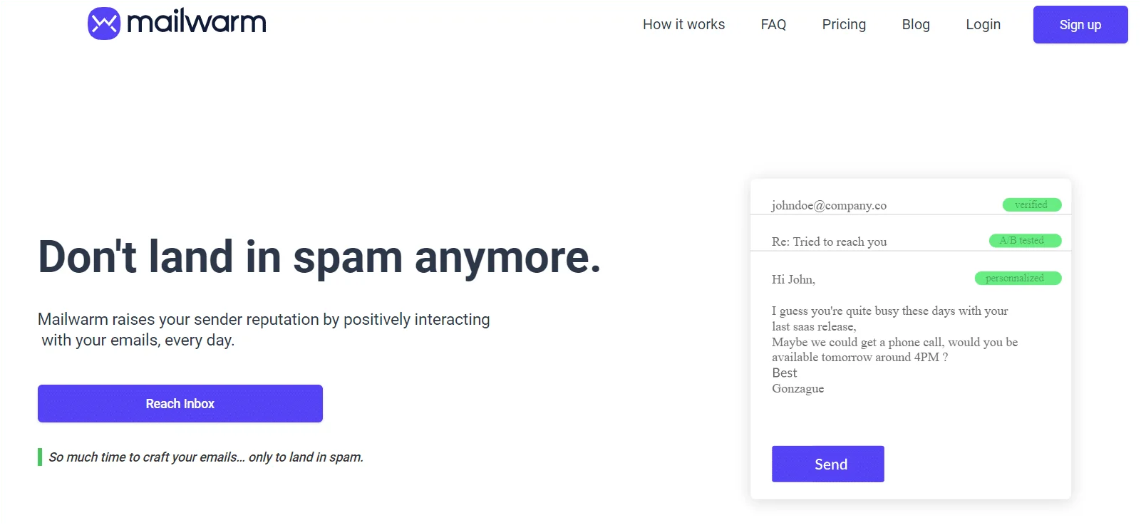Mailwarm