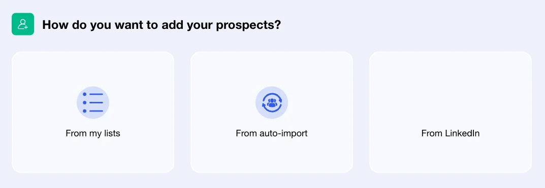 Prospect import on Waalaxy.