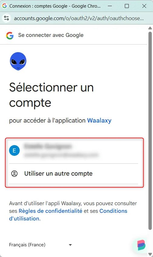 Select email address