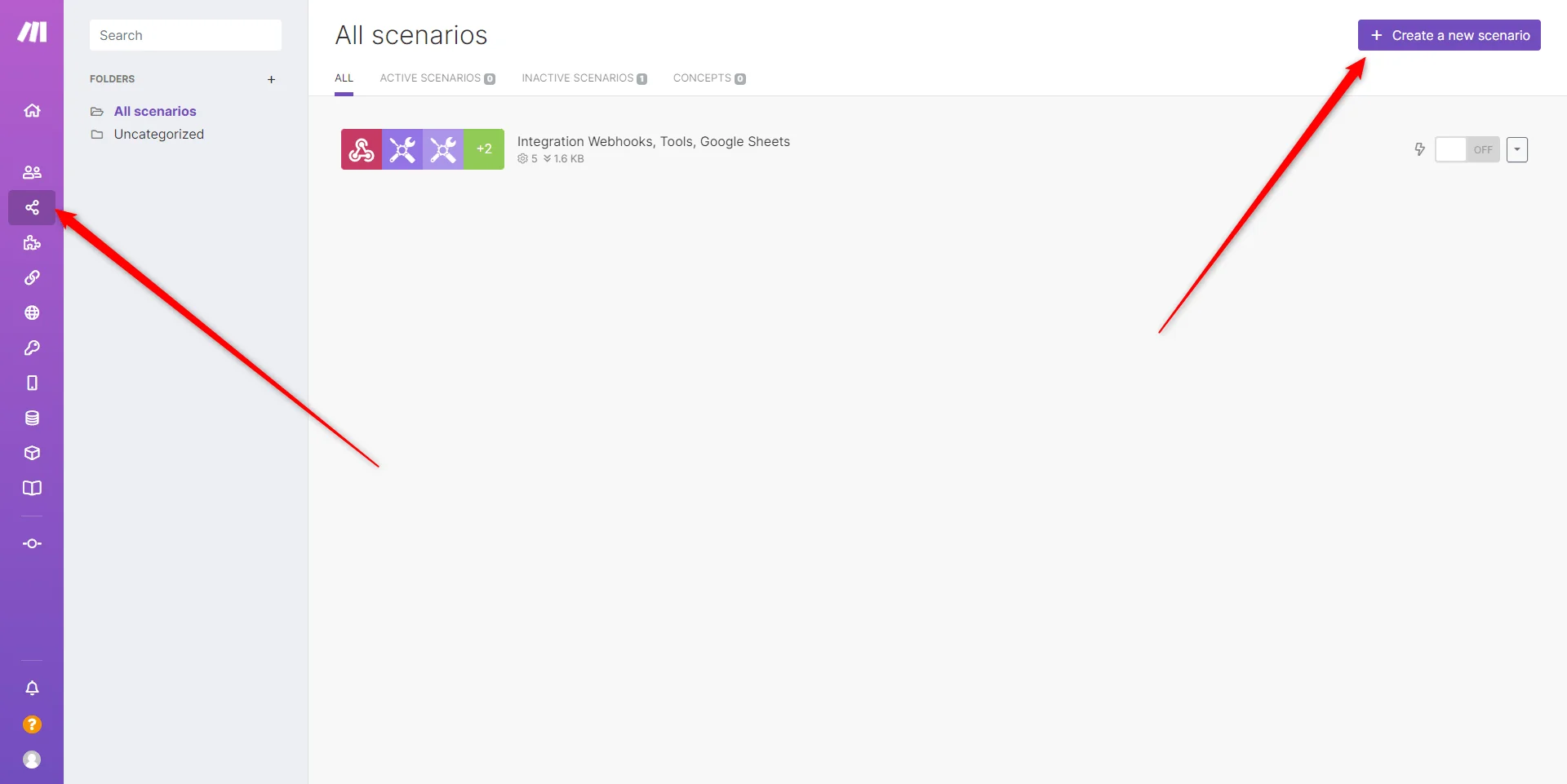 Create the scenario