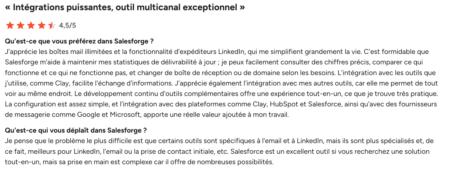 Salesforge avis client
