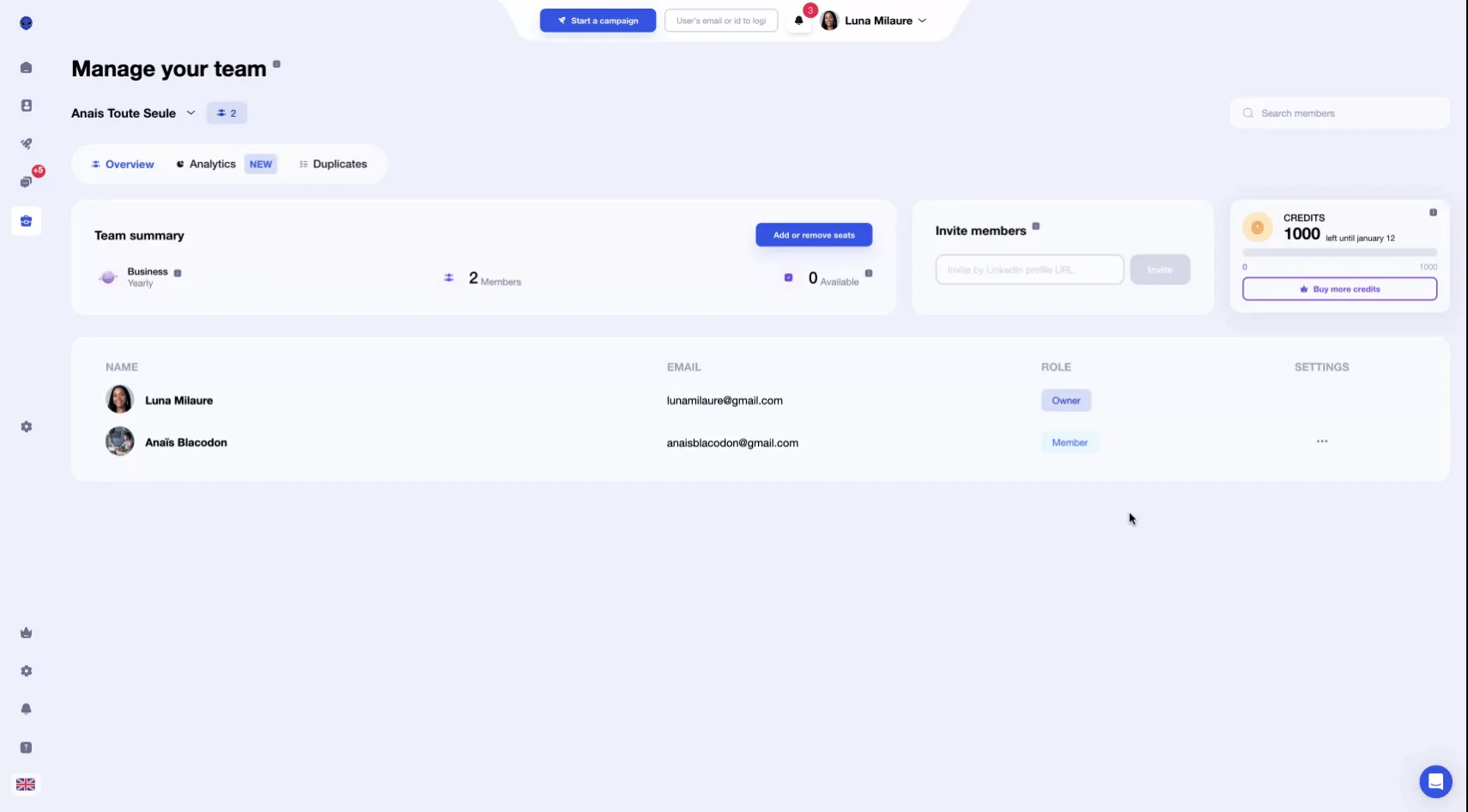 multiple Waalaxy accounts