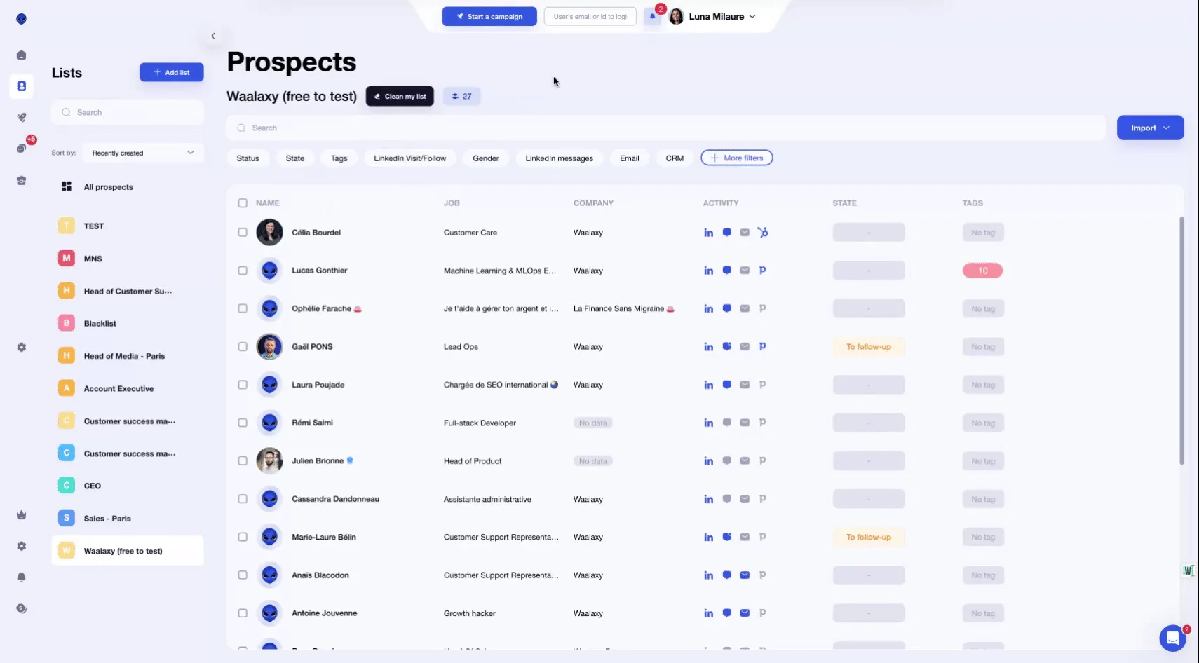 transfer a list from one member to another