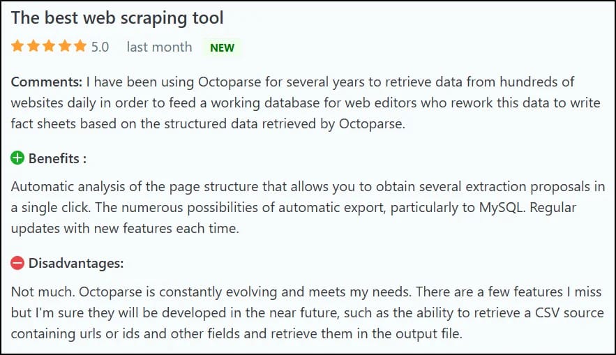 Octoparse reviews