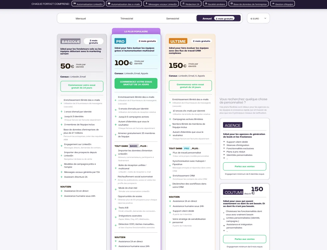 LaGrowthMachine pricing