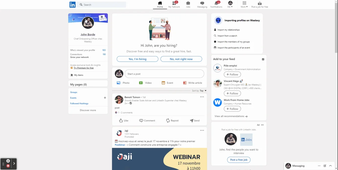 seine LinkedIn-Leads importieren