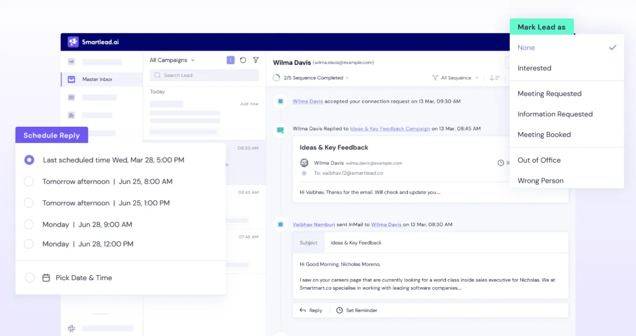 alternativa instantânea à IA - smartlead