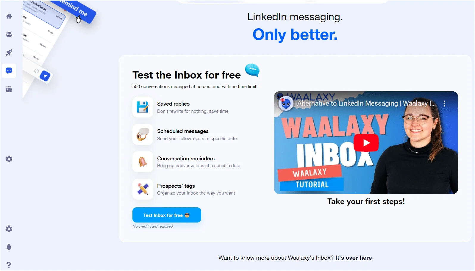 Waalaxy UX