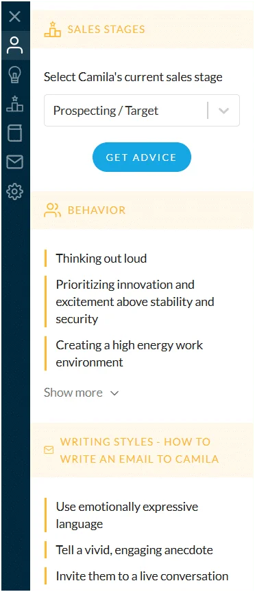 Crystal Knows Sales Stages