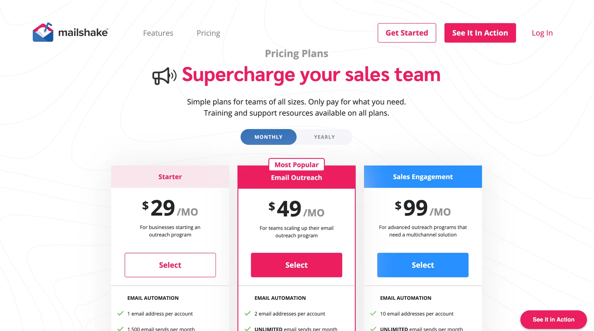 Mailshake price