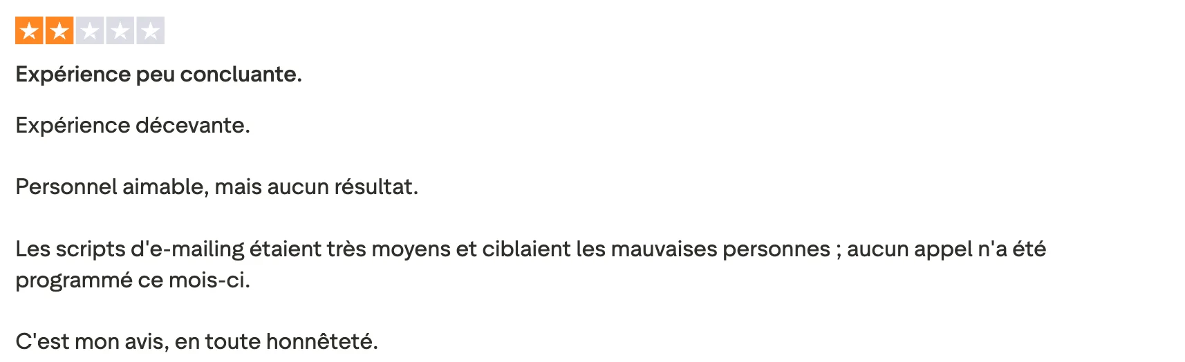avis client leadin