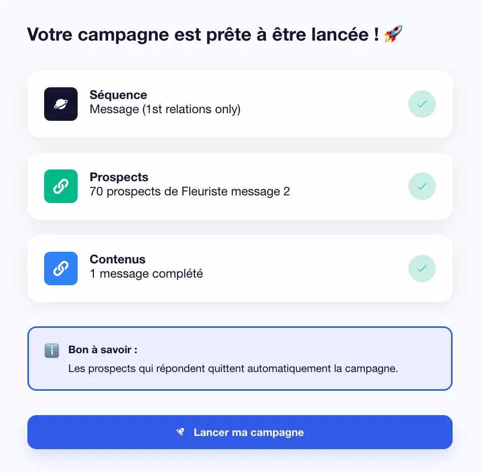 Lancer une campagne Waalaxy