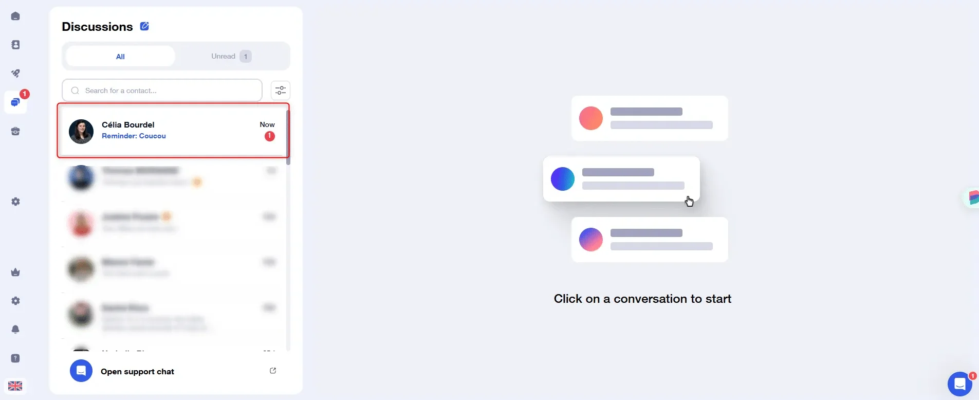 unread conversation