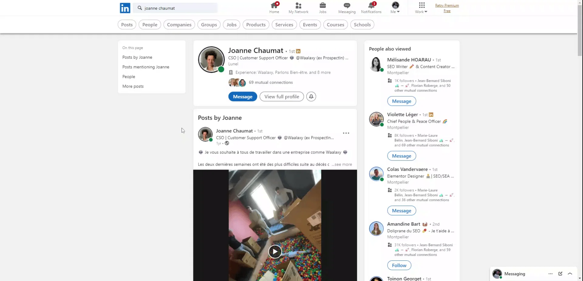 Import a single LinkedIn profile