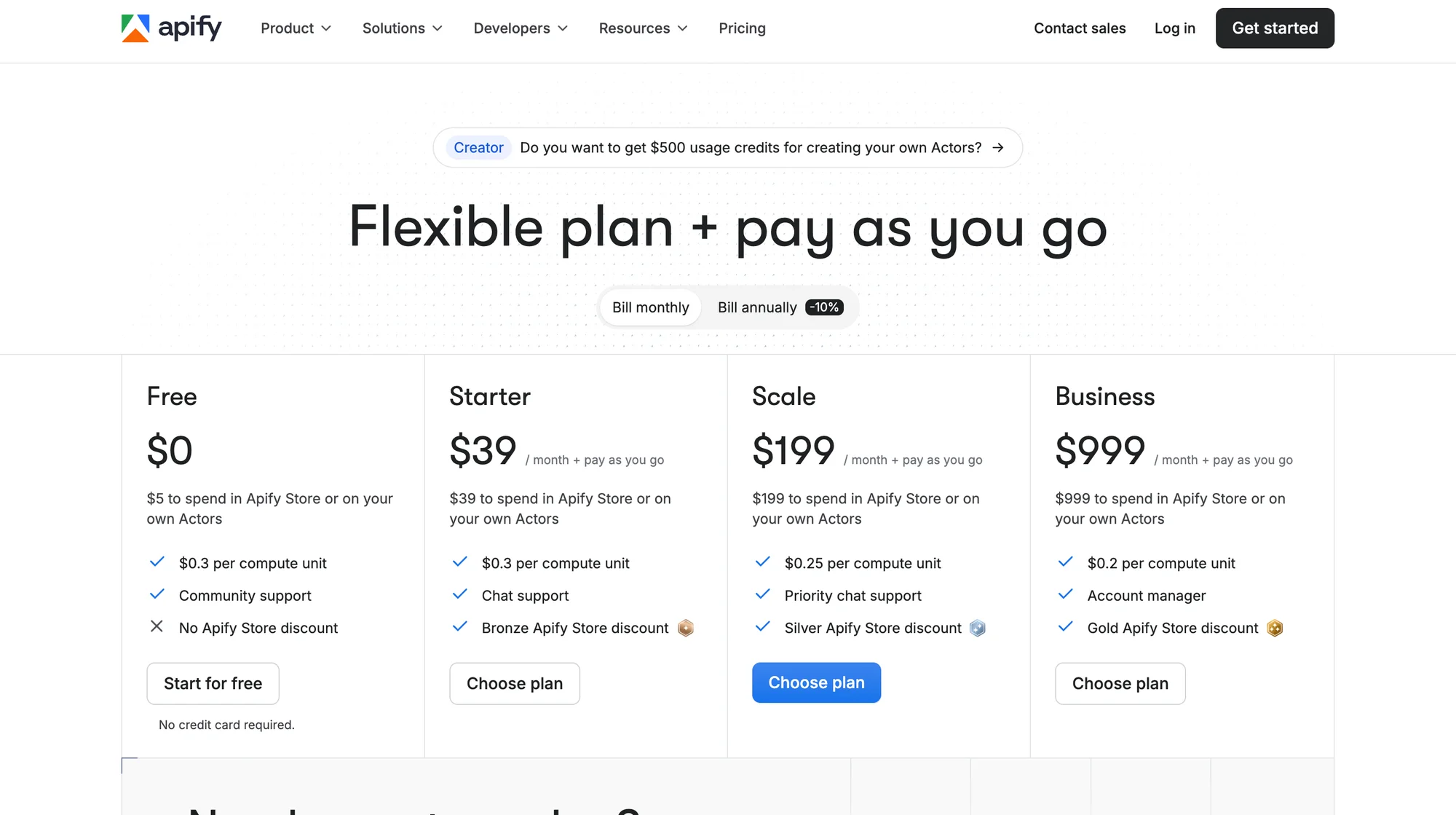 Apify price alternative bardeen extension