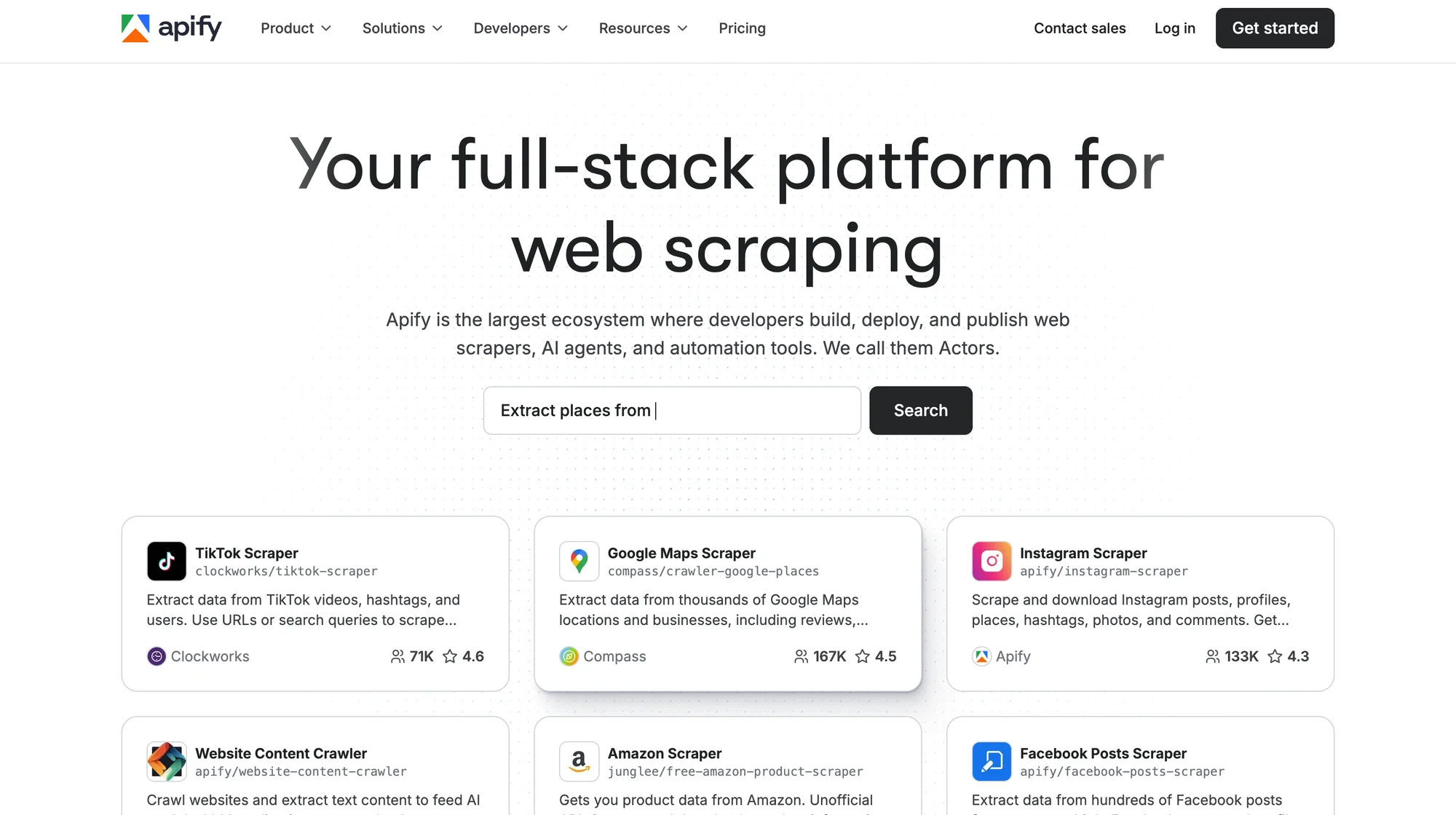 Apify alternative bardeen extension