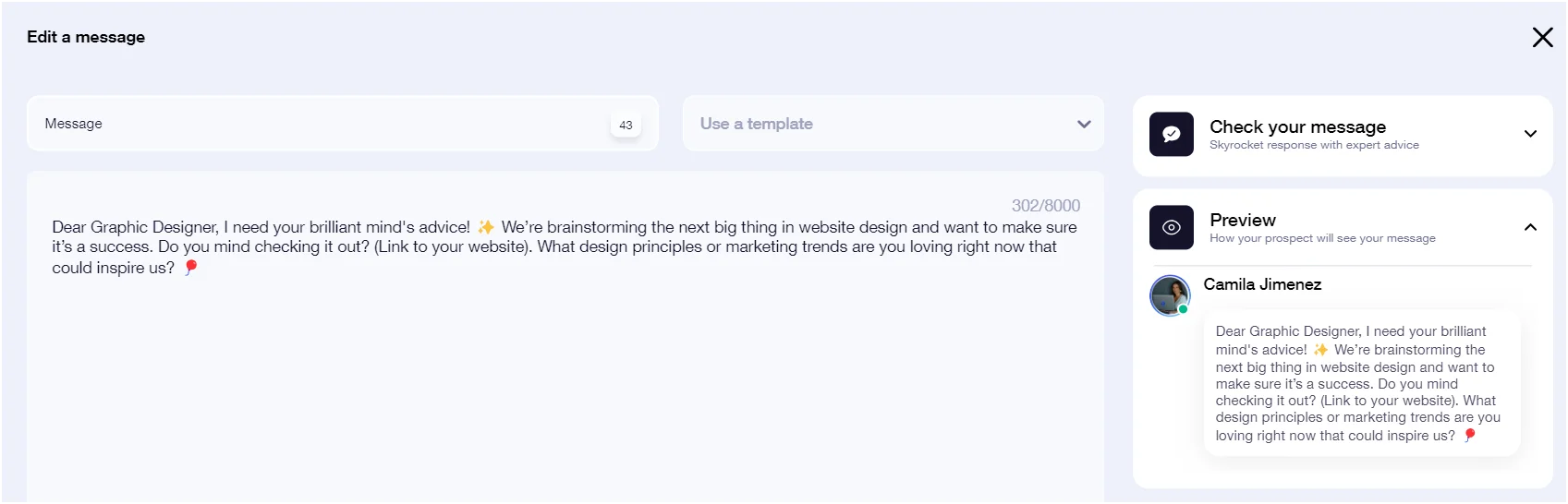 Request Advice to Design your Product
