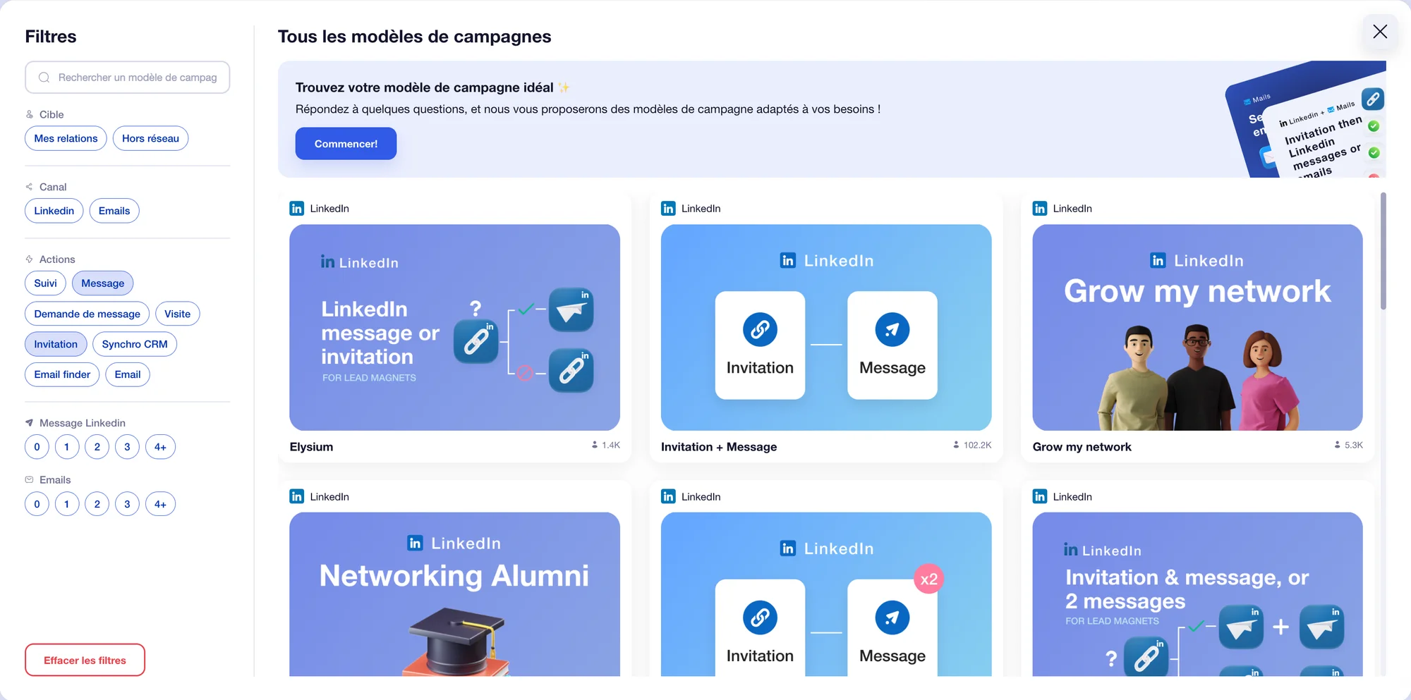 Lancer des séquences multicanales LinkedIn + Email avec Waalaxy.