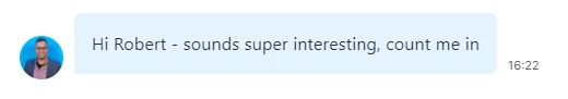 message example