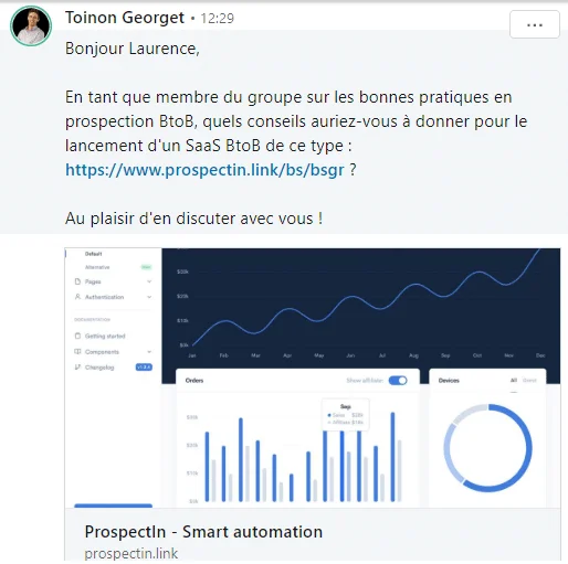 approche question ouverte prospection linkedin