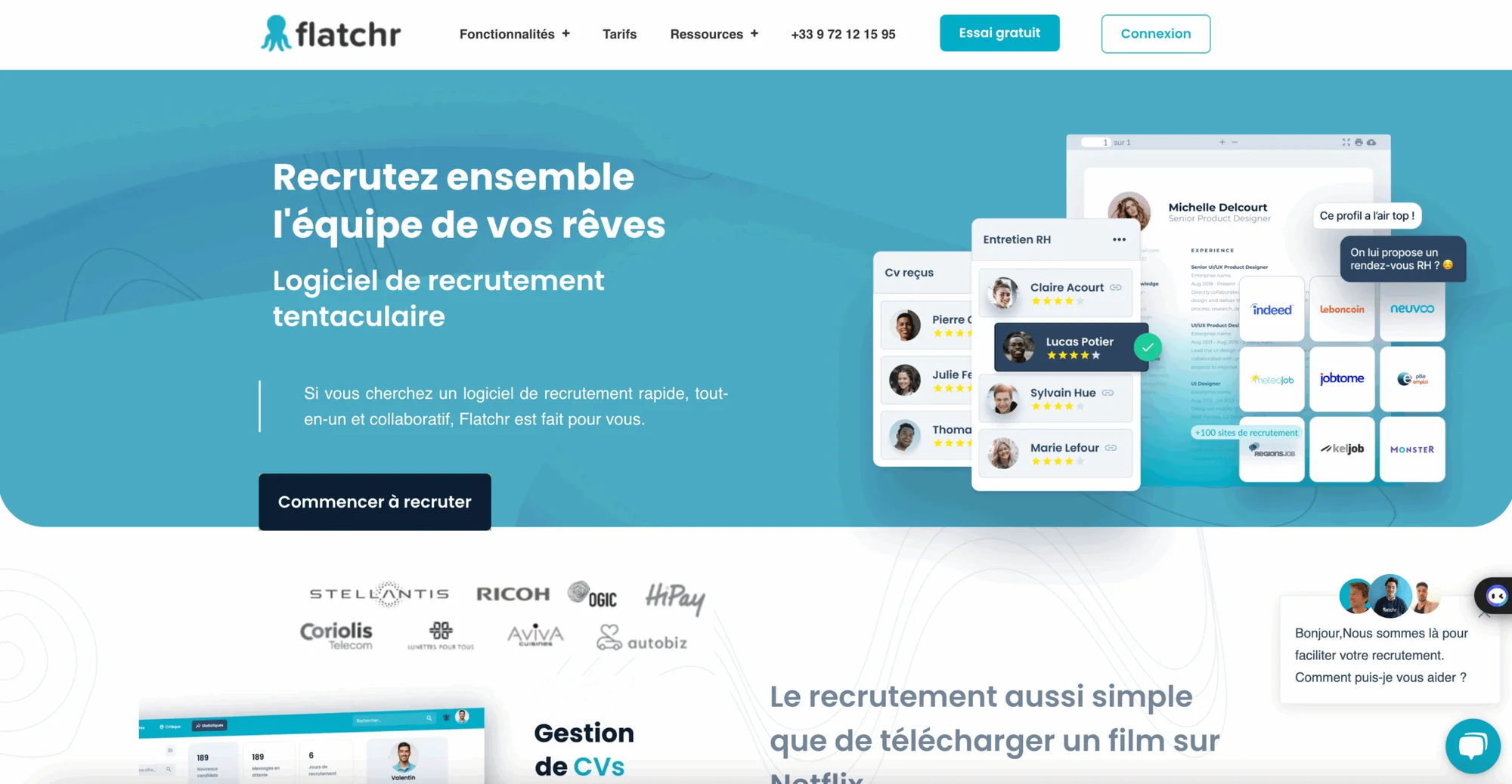 Automatisation du recrutement : Flartchr (ATS).