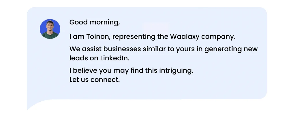 LinkedIn Einladungsnachricht Beispiel zu vermeiden.