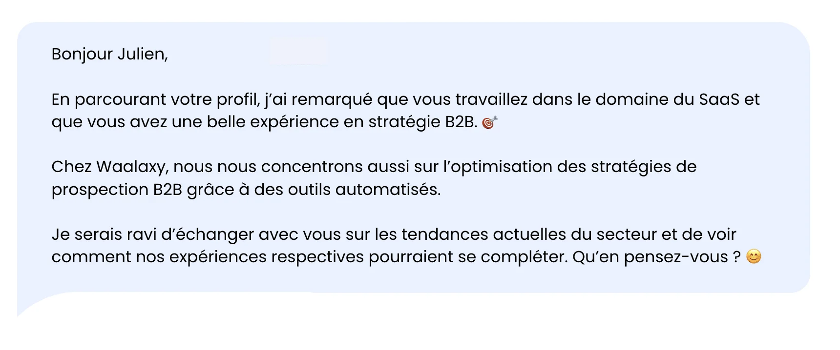 ciblage LinkedIn message