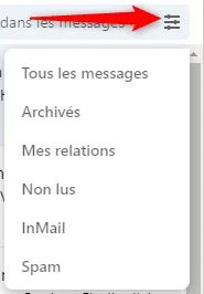 Menu messages Gmail interface Waalaxy
