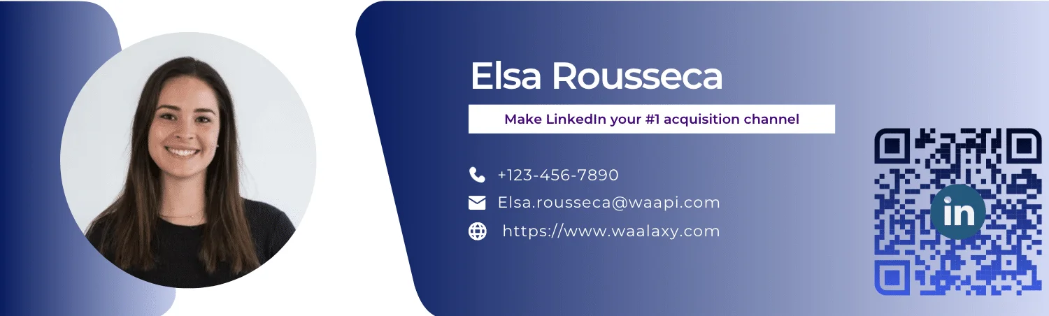 QR code directly into your e-mail signature