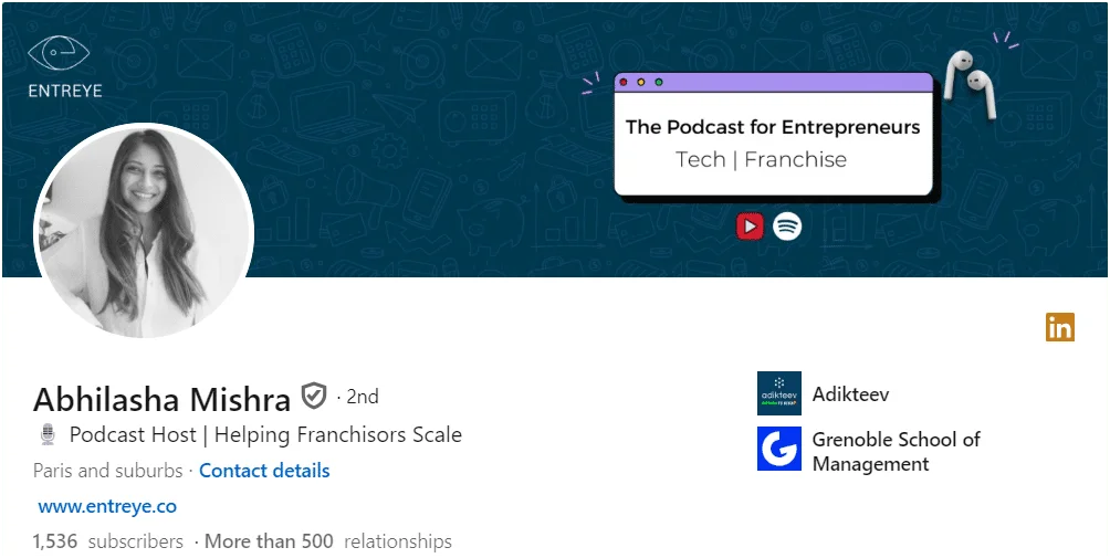 LinkedIn-Podcast-Profil
