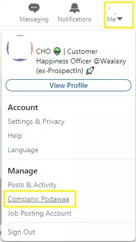administrar la página de la empresa de linkedin