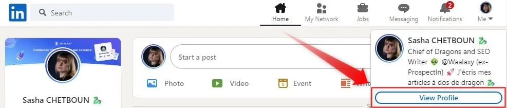 how to add LinkedIn open to work