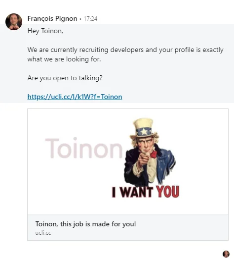 campagne de prospection sur linkedin avec les liens