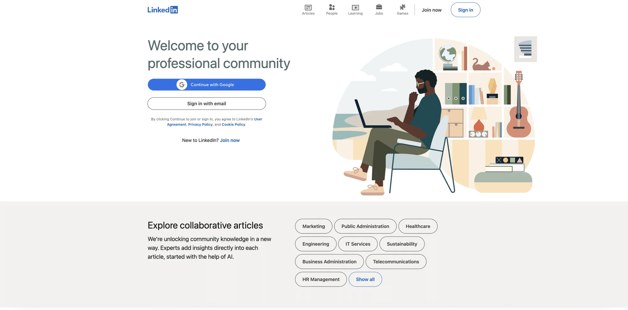 Modalità creatore LinkedIn.