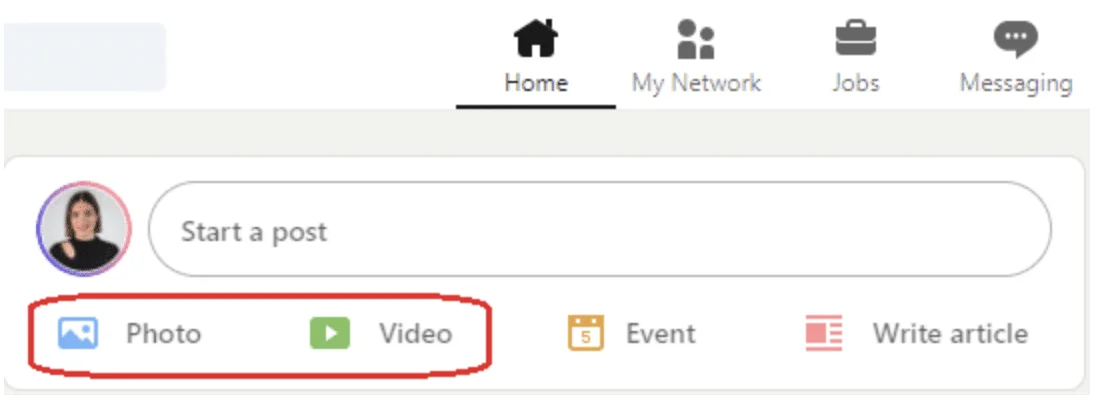 how to Add an image in LinkedIn post ?