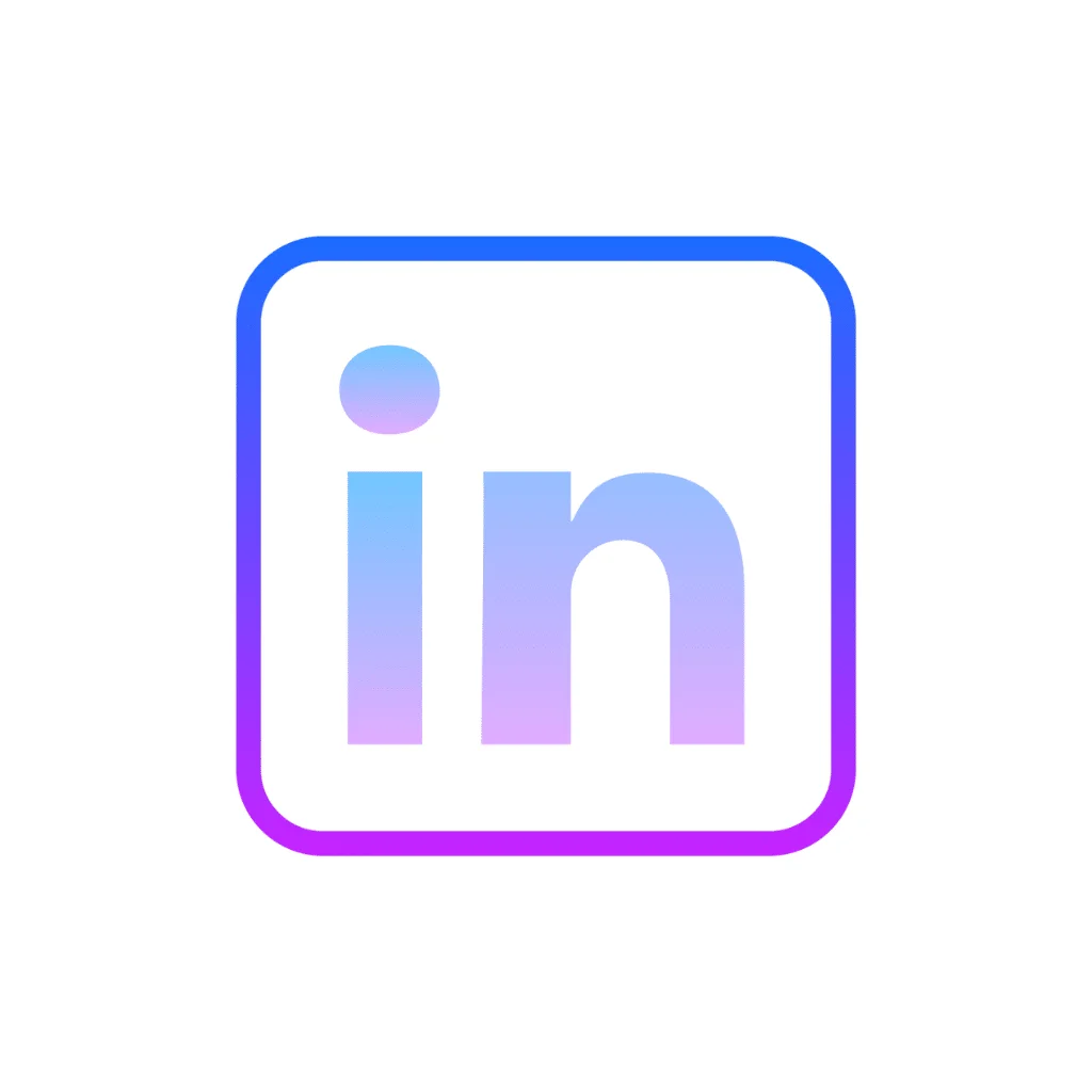LinkedIn logo png gradient